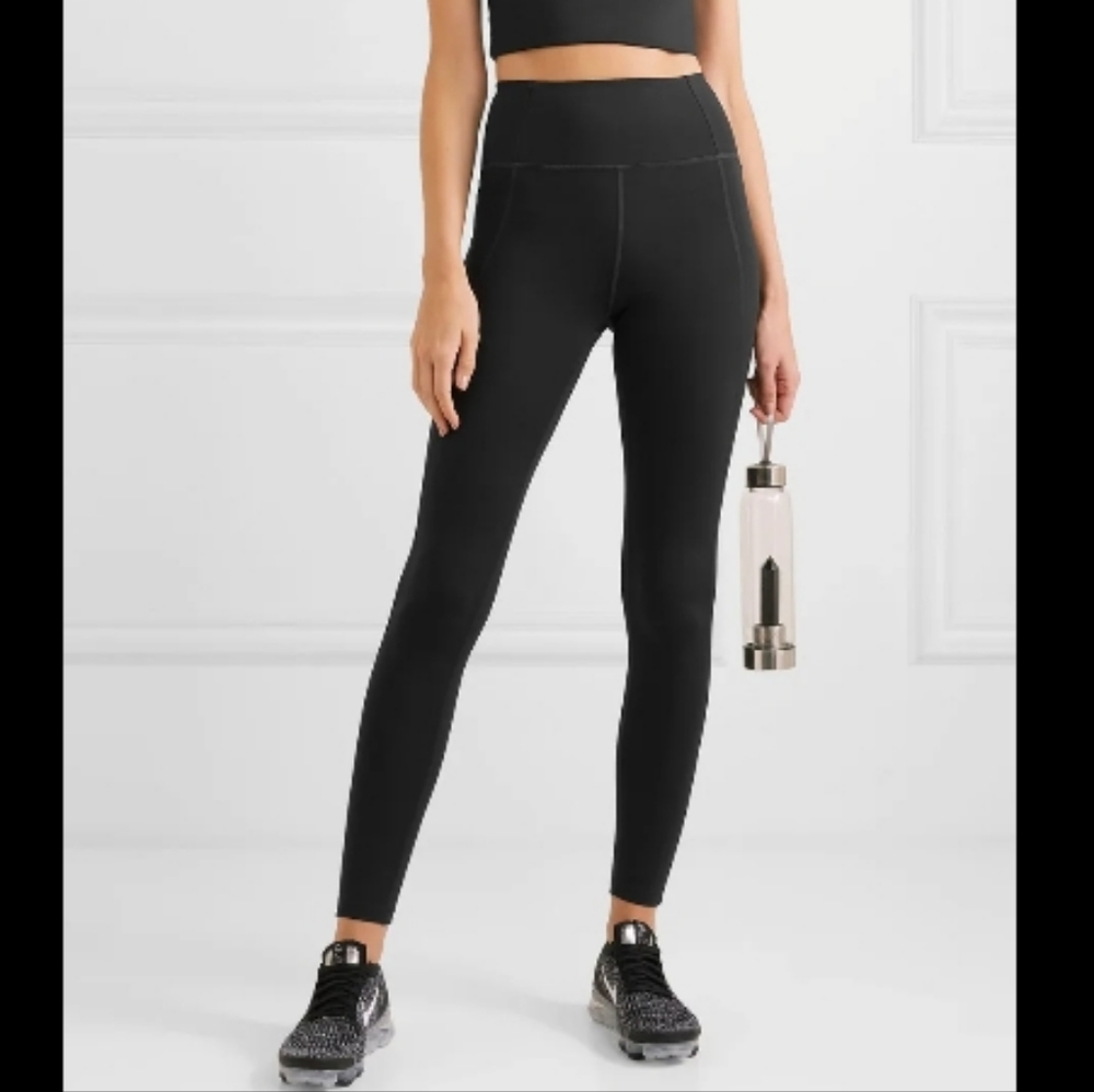 Girlfriend Collective High Rise Compressive Leggings in Black size Medium - Picture 7 of 7